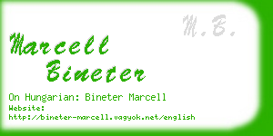 marcell bineter business card